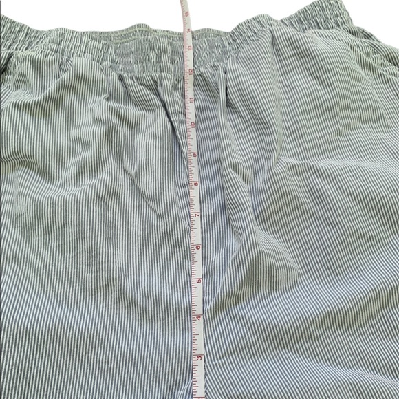 ✨ Vintage Chic Light Blue Pinstripe High Waist Pants - Picture 10 of 11